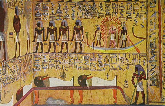 Wall decoration from the tomb of Seti I in Thebes