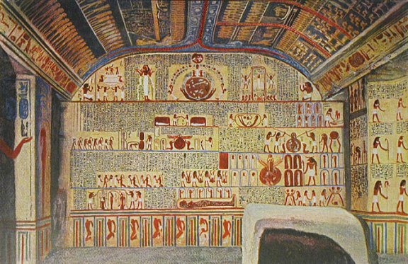 Wall And Ceiling In The Tomb Of Rameses VI