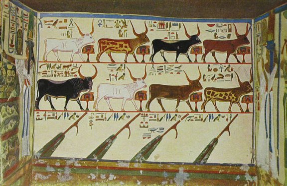 Queen Nefertari Adoring Sacred Cattle