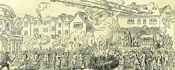 Demonstration on Queen Elizabeth's Day in 1679