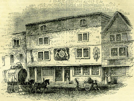 The Fortune Theater as it appeared in 1790