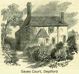 Sayes Court, close to Deptford